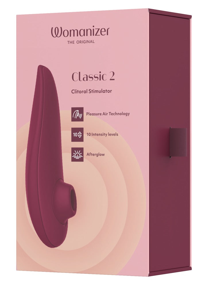 Womanizer Classic 2: succhia clitoride Pleasure Air a 10 livelli, Bordeaux, foto 7