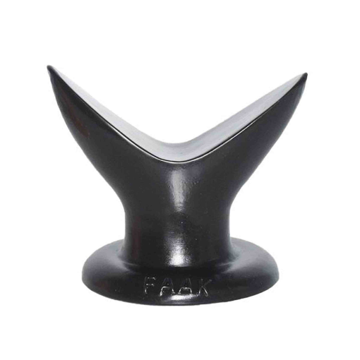 Espansore anale nero FAAK-065 a forma di V con finitura opaca lucida