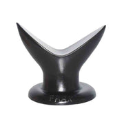 Espansore anale nero FAAK-065 a forma di V con finitura opaca lucida