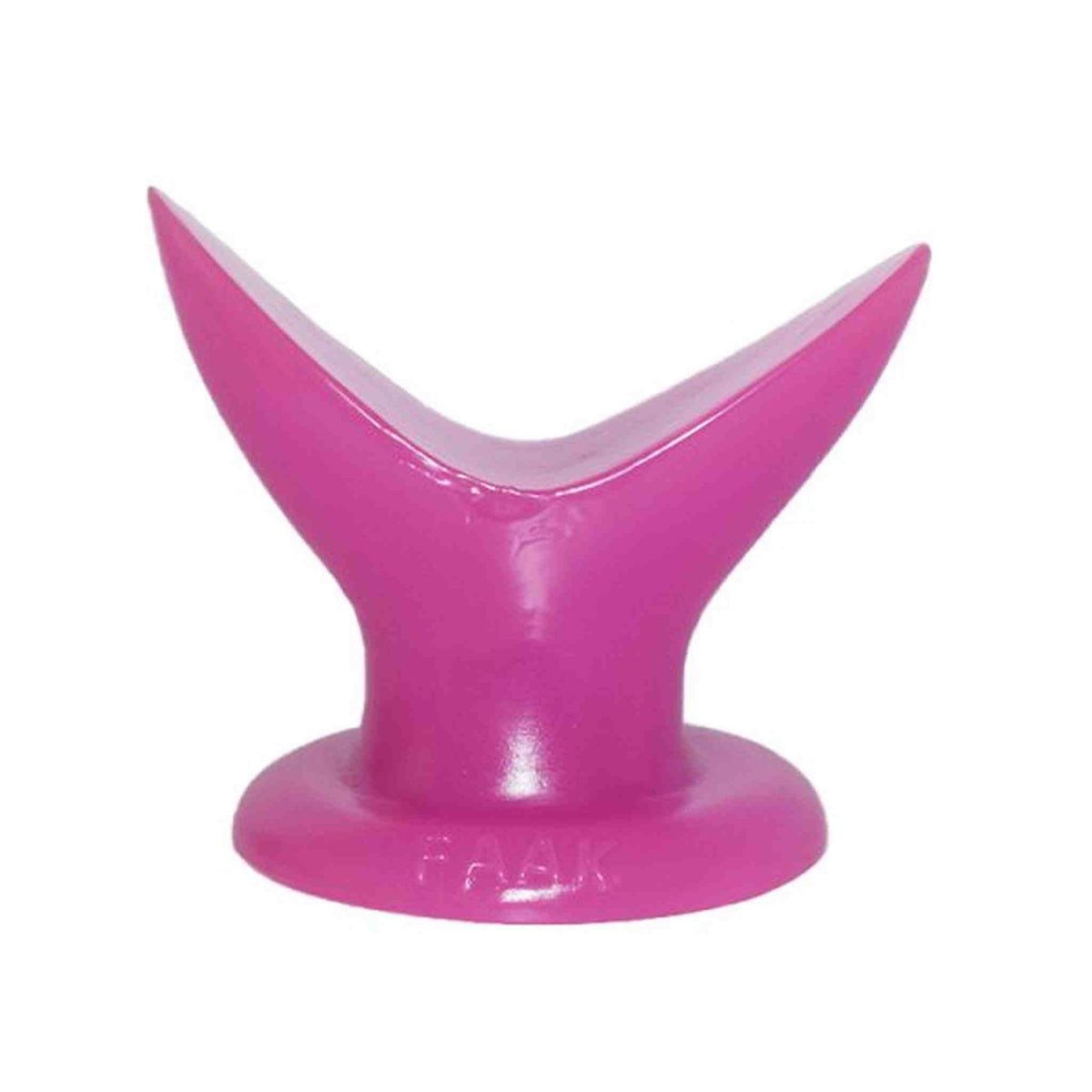 Espansore anale rosa acceso FAAK-065 a forma di V con base circolare