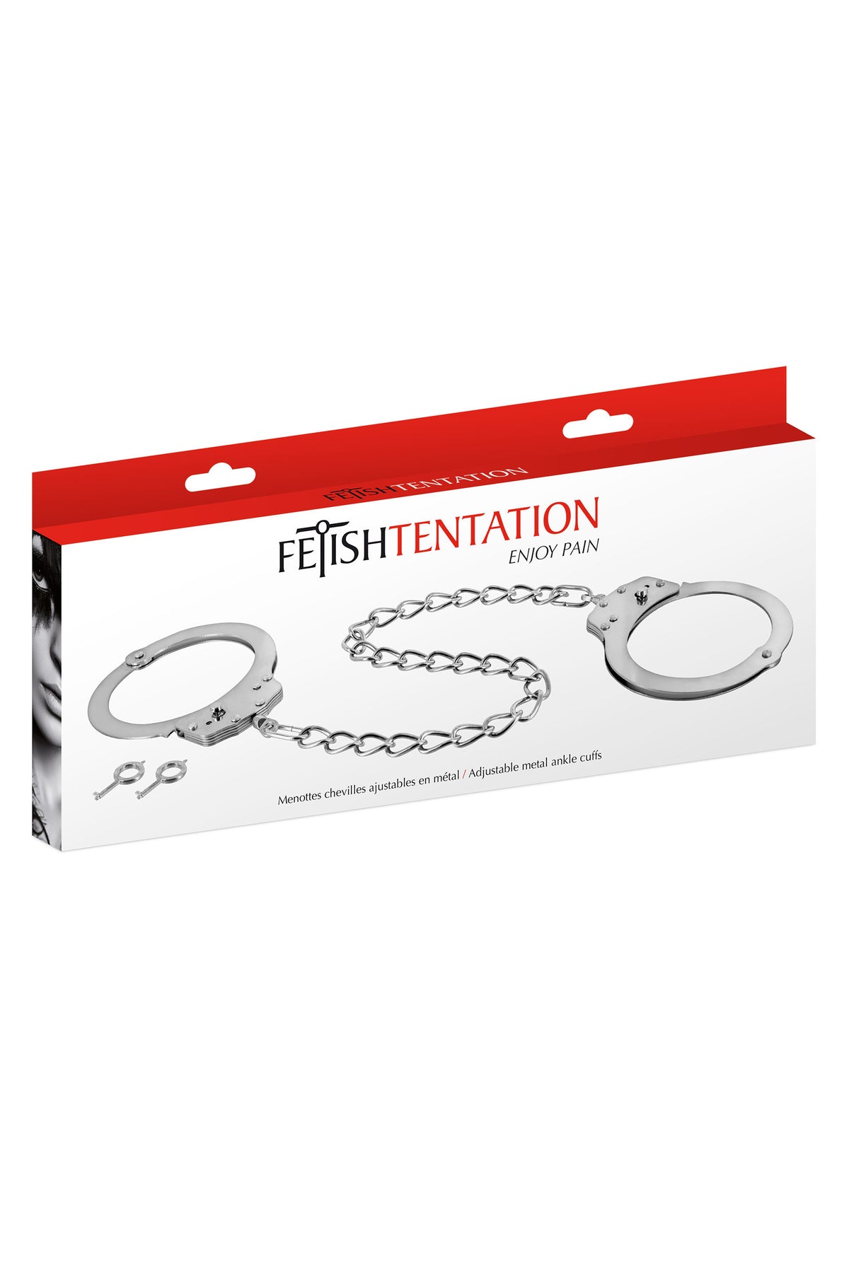 Cavigliere in Metallo Fetish Tentation – Manette per Caviglie con Catena, foto 4