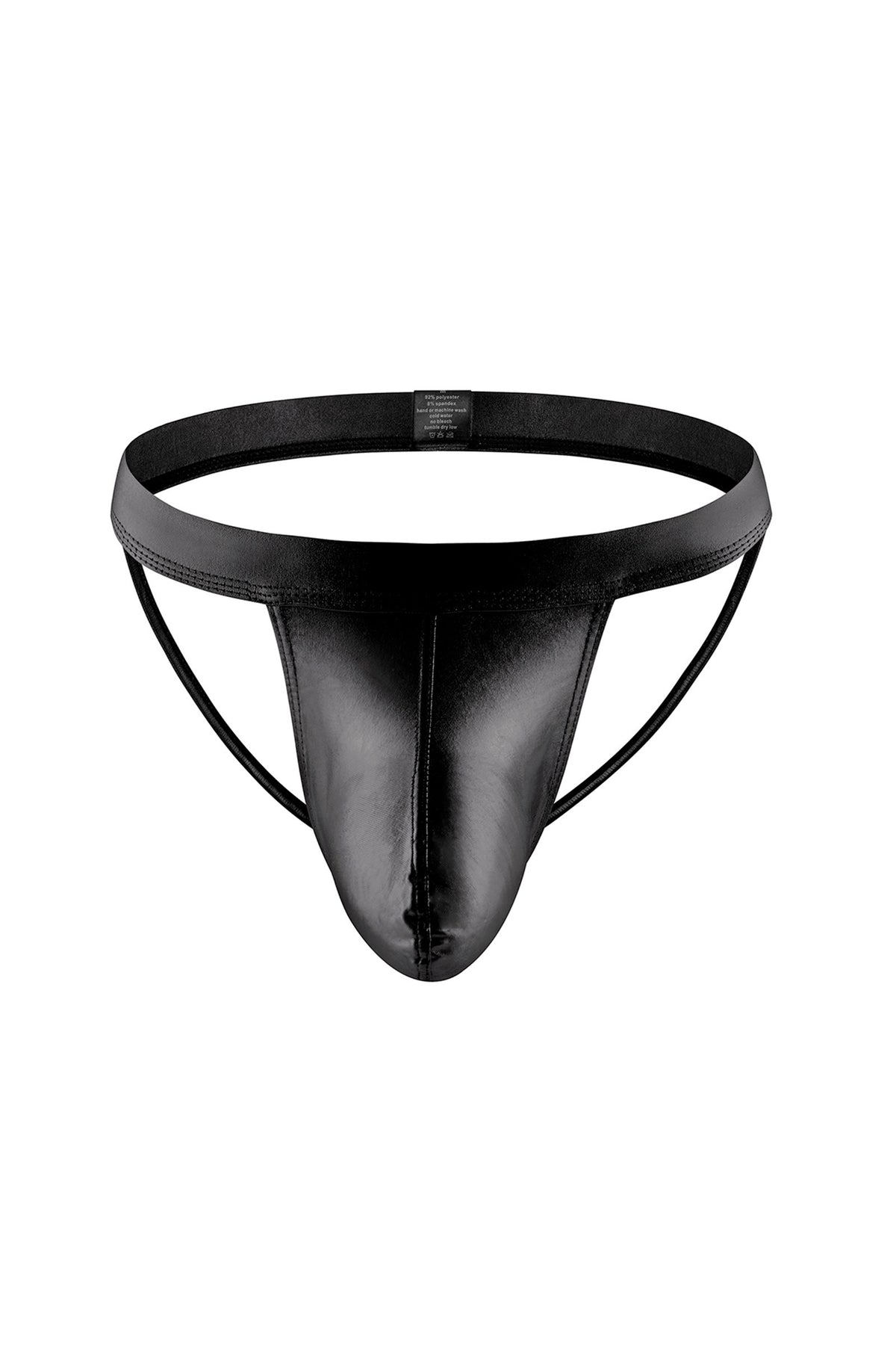 Jockstrap Wet Look Nero Paris Hollywood – Sospensore Uomo, foto 5