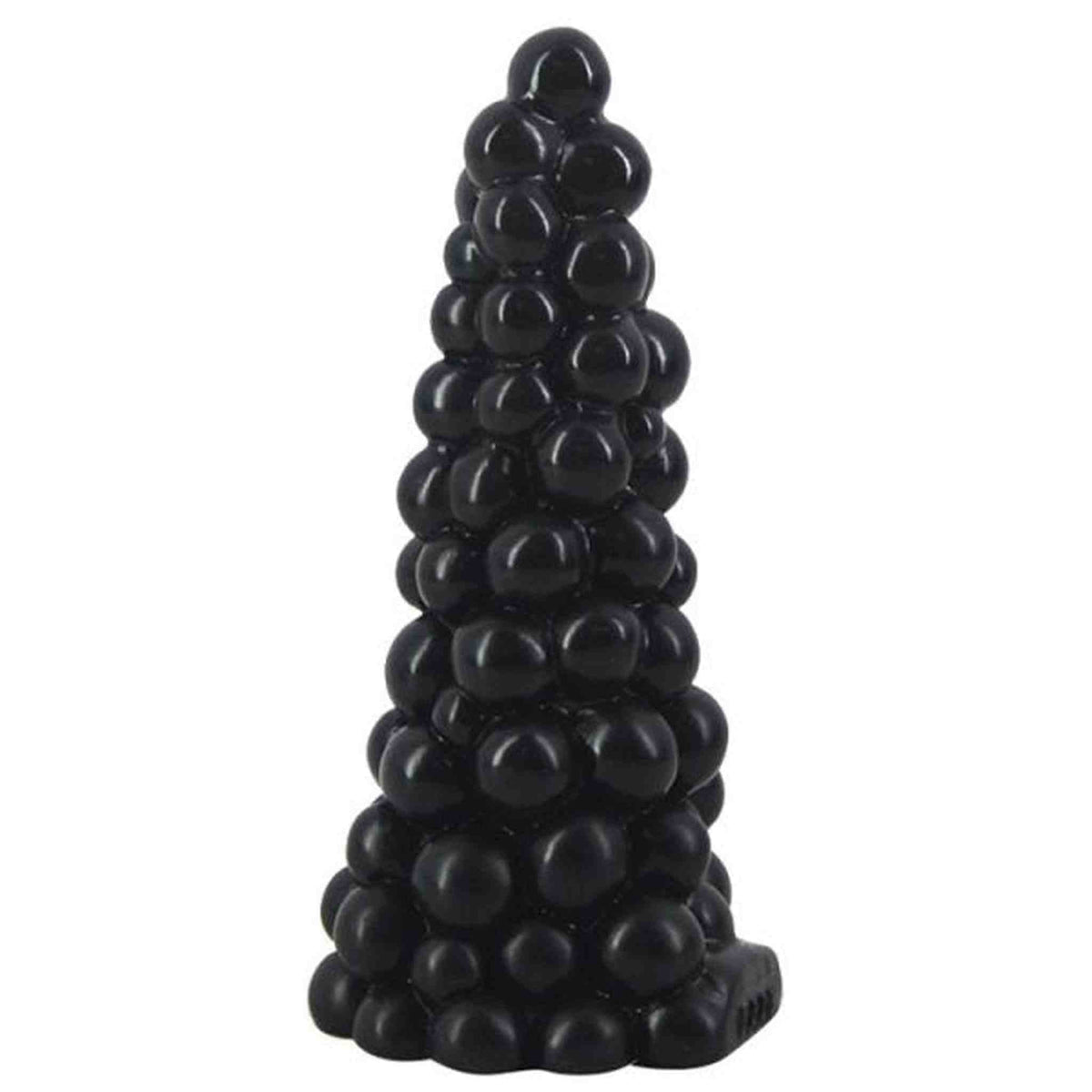 Plug anal nero design a grappolo d'uva con base forata