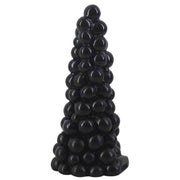 Plug anal nero design a grappolo d'uva con base forata