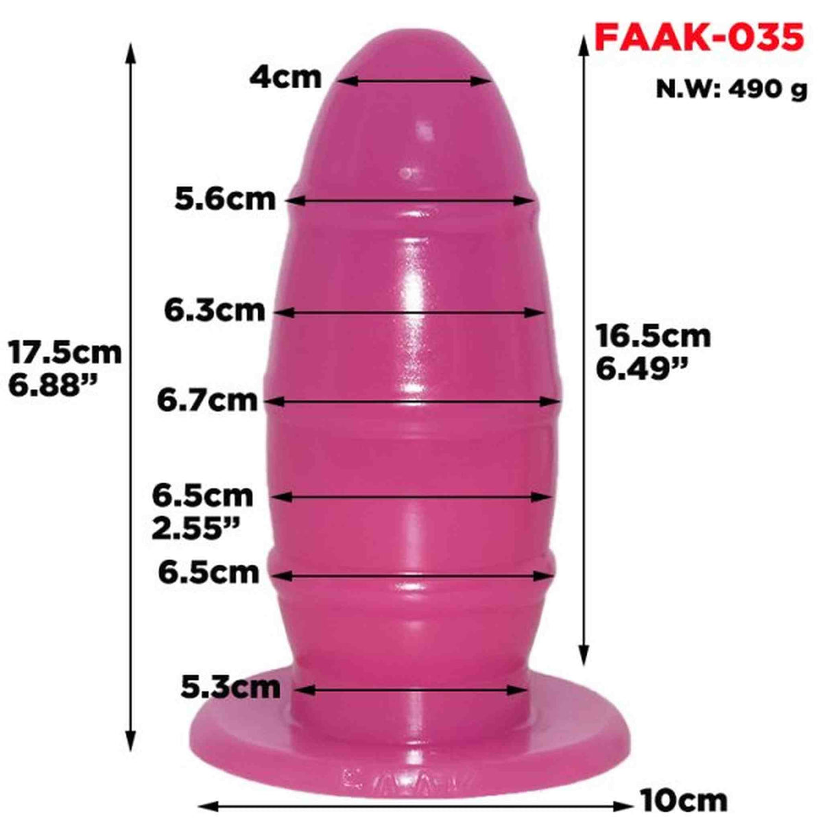 17 cm Volley Ball Anal Plug