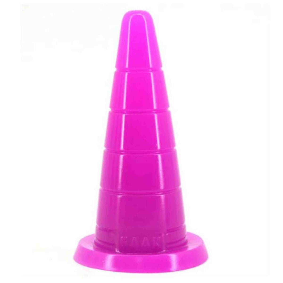 Plug analico conico viola acceso Magmara FAAK in silicone lucido