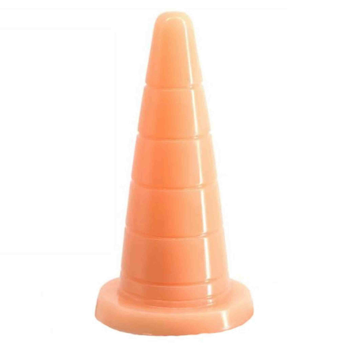 Plug analico conico arancione chiaro Magmara a gradini in silicone