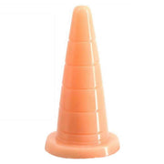 Plug analico conico arancione chiaro Magmara a gradini in silicone