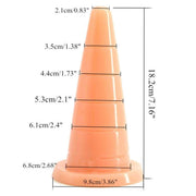 Misura plug analico conico arancione chiaro Magmara 18,5 cm con anelli