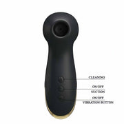 18K Vibratore e Succhiaclitoride in silicone con potente motore