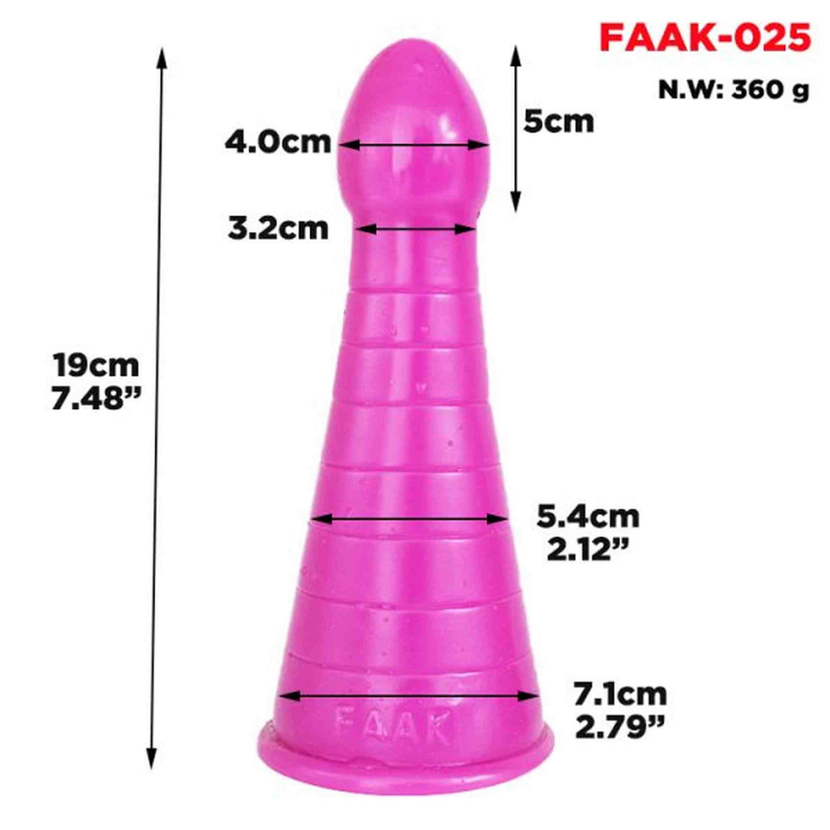 19cm Xmas Hat Shape Anal Plug