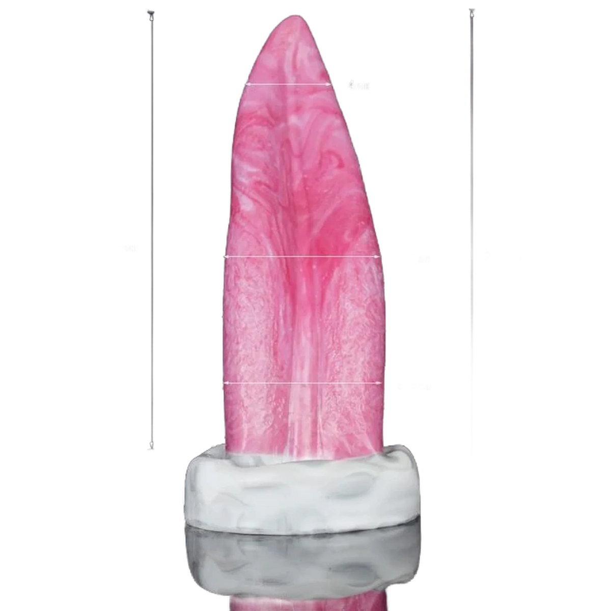 21.2cm Tongue Shape Anal Dildo