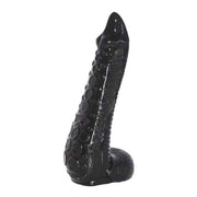 Plug anale polpo nero opaco 22cm dettagli ventose in rilievo