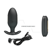 24K Plug Anale Wireless con Vibrazione ed Elettroshock