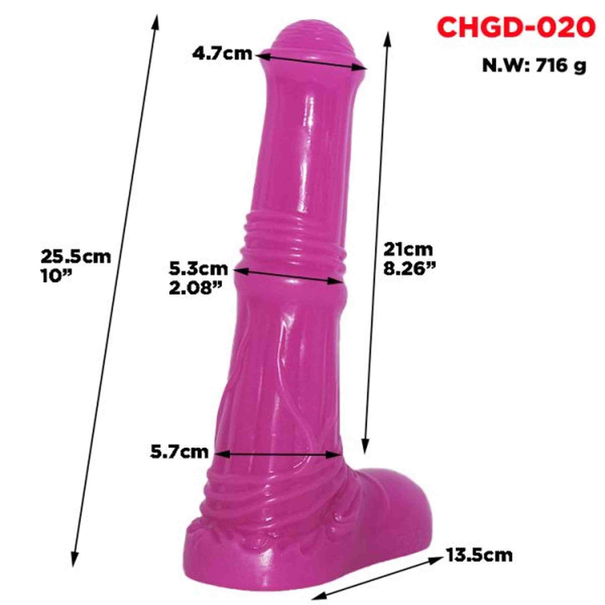 25.2 cm Big Horse Pony Dildo animal Anal Plug