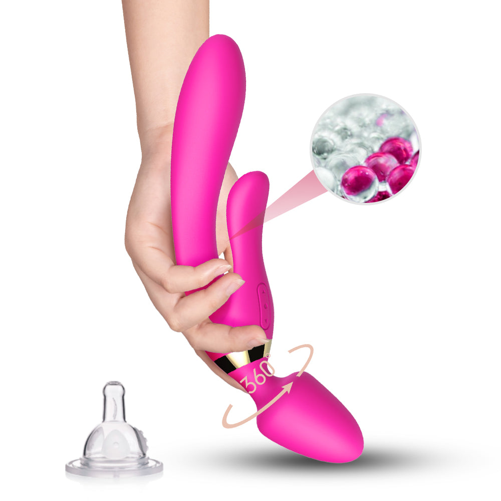 3 in 1 Vibratore Rabbit e Plug Anale
