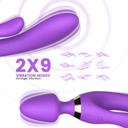 3 in 1 Vibratore Rabbit e Plug Anale
