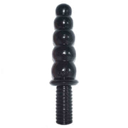 Plug anale nero FAKA con manico e sfere scalari