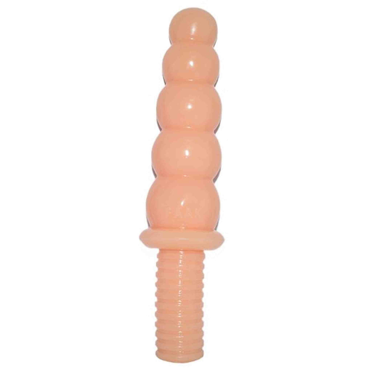 Plug anale beige FAKA con manico a filettatura