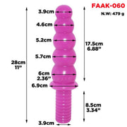 Misure dettagliate plug anale rosa modello FA AK-060