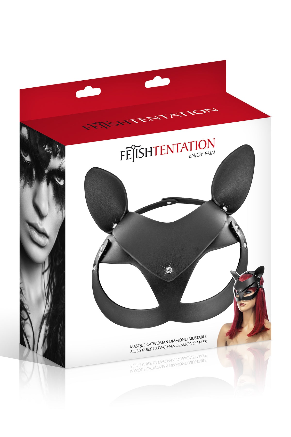 Maschera Catwoman in Ecopelle Fetish Tentation – Maschera Fetish da Gatta, foto 4