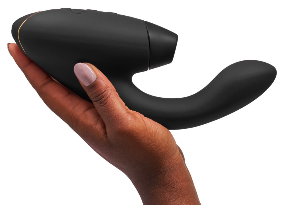 Womanizer Duo 2: succhia clitoride con braccio vibrante per il punto G, Nero, foto 6