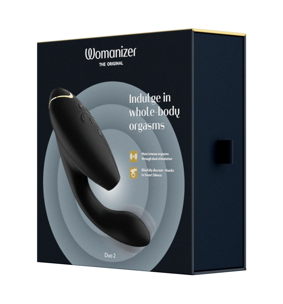 Womanizer Duo 2: succhia clitoride con braccio vibrante per il punto G, Nero, foto 7