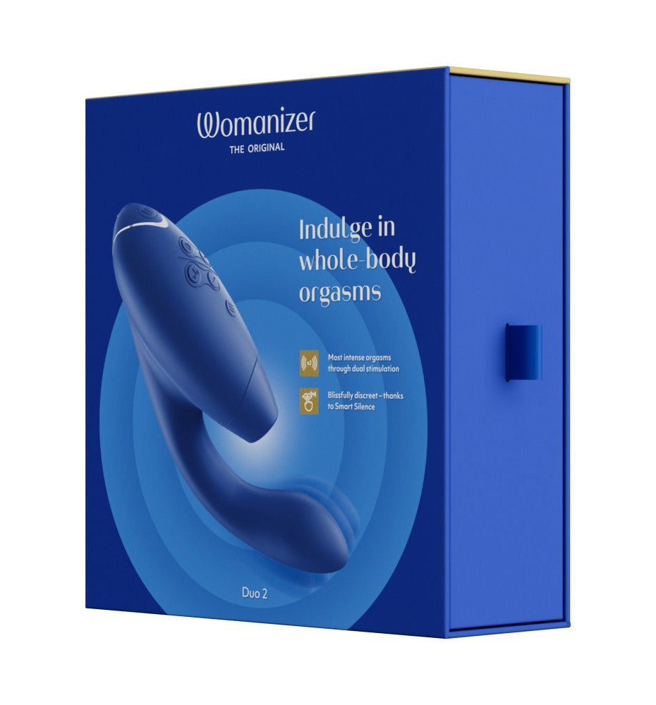 Womanizer Duo 2: succhia clitoride con braccio vibrante per il punto G, Blu, foto 3
