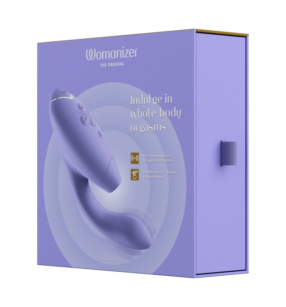 Womanizer Duo 2: succhia clitoride con braccio vibrante per il punto G, Lilla, foto 3