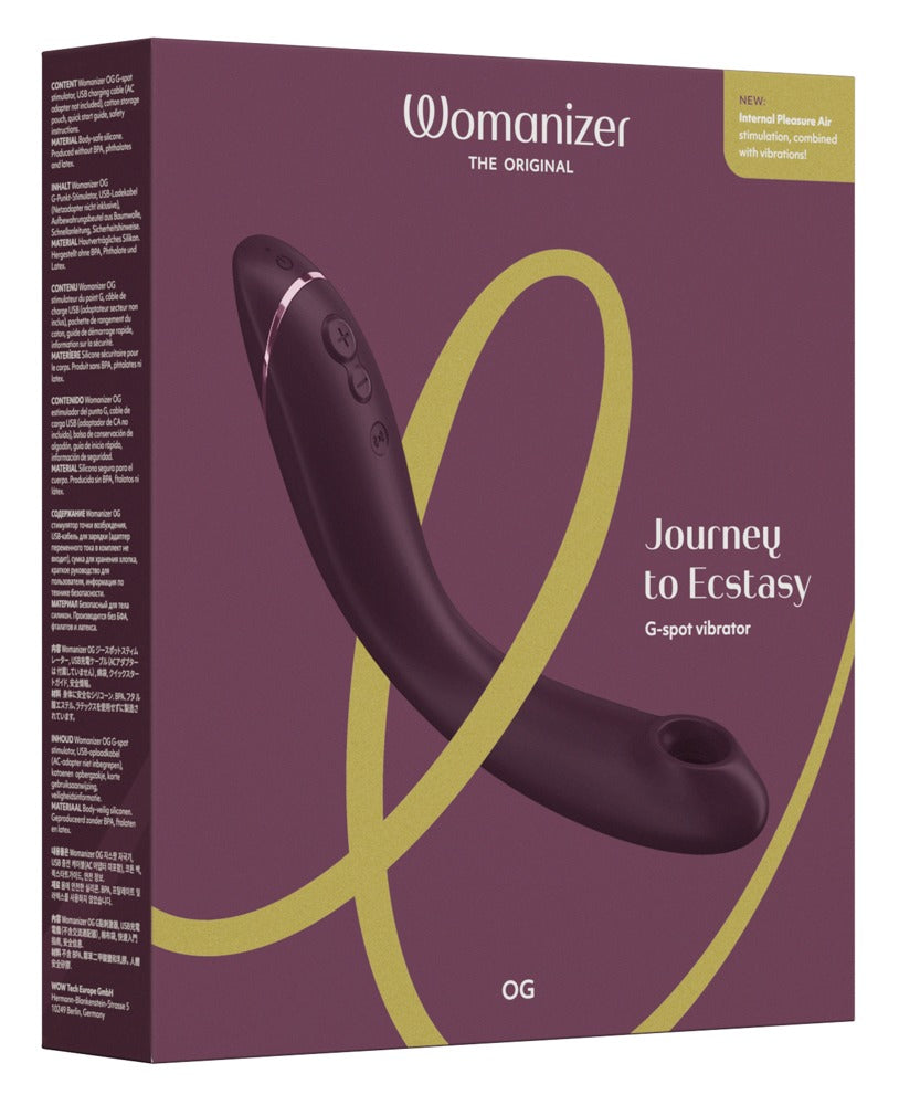 Womanizer OG: stimolatore Pleasure Air per il punto G con vibrazione, Melanzana, foto 7