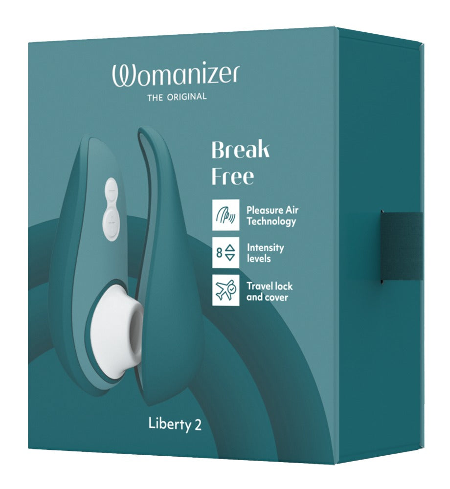 Womanizer Liberty 2: succhia clitoride da viaggio con cover magnetica, Petrolio, foto 3