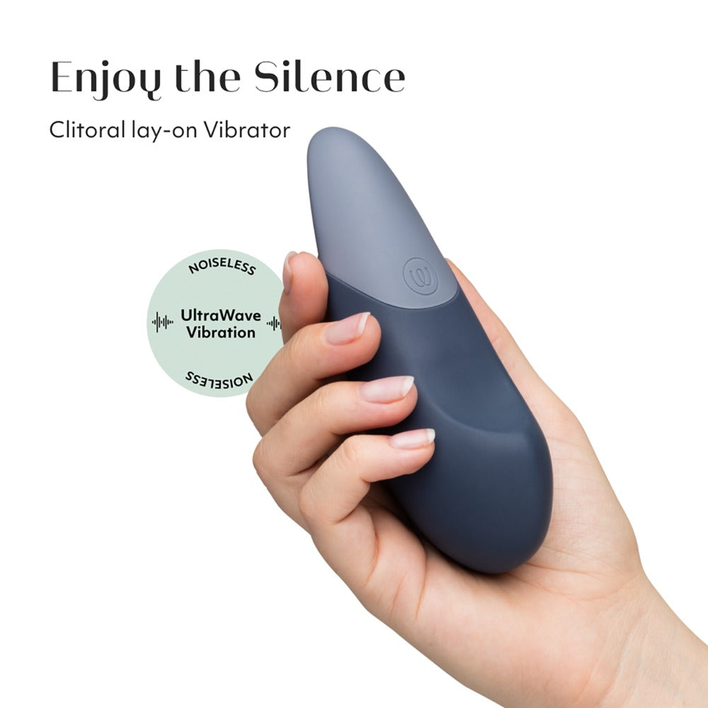 Womanizer Vibe: vibratore clitorideo da appoggio UltraWave, Blu grigio, foto 5