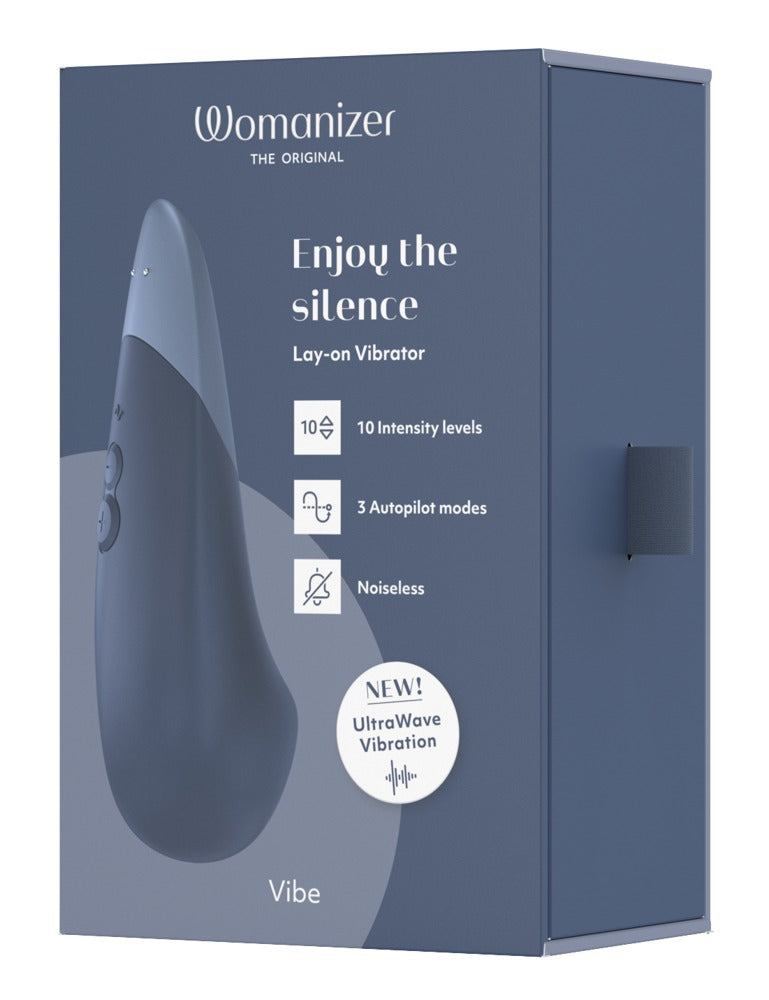 Womanizer Vibe: vibratore clitorideo da appoggio UltraWave, Blu grigio, foto 7