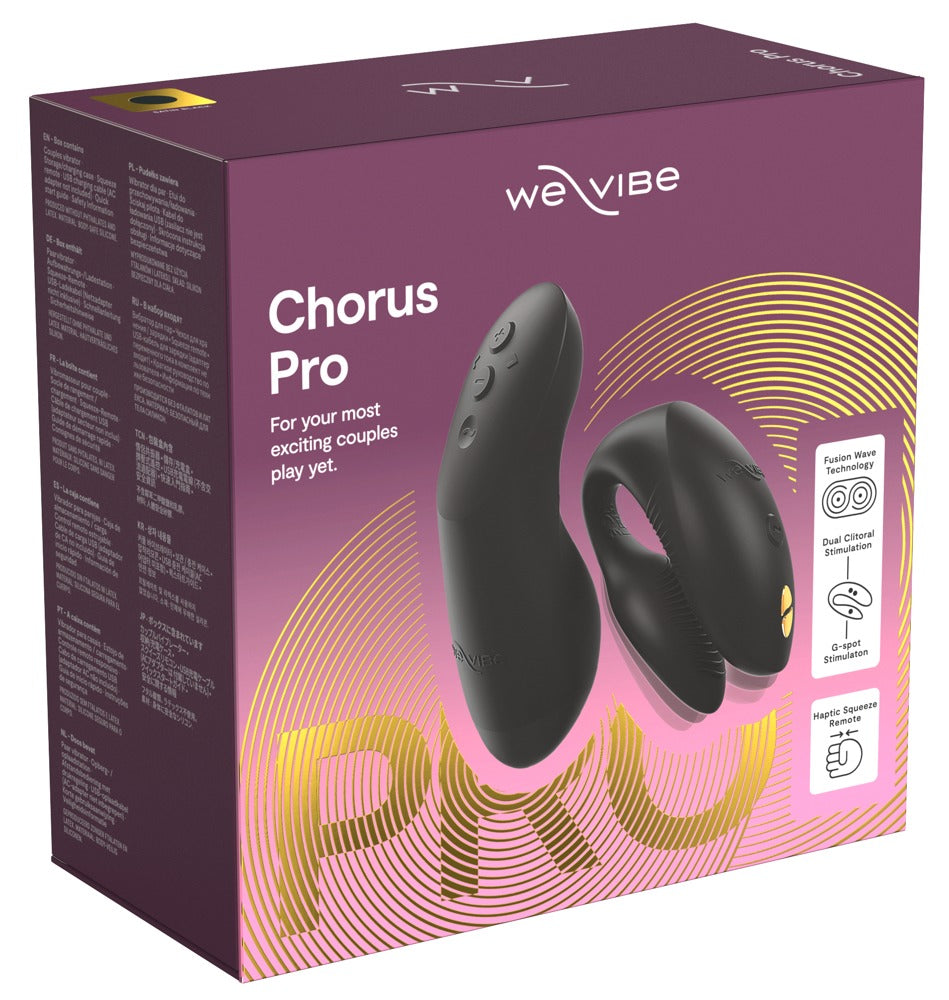 We-Vibe Chorus Pro: vibratore di coppia a 3 motori, Nero, foto 3