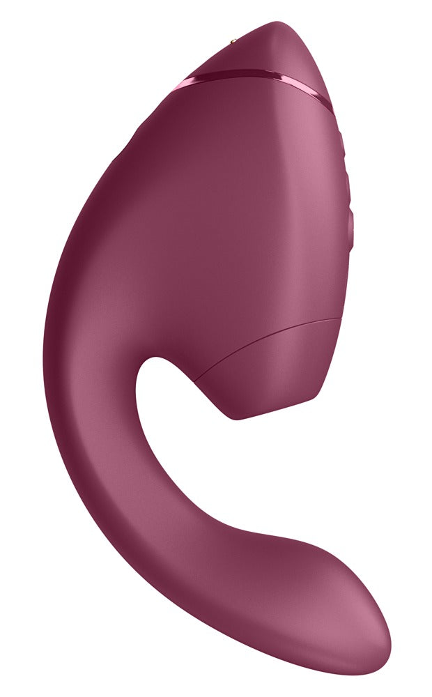 Womanizer Next Duo: succhia clitoride 3D e vibratore per il punto G, Rosso vino, foto 3