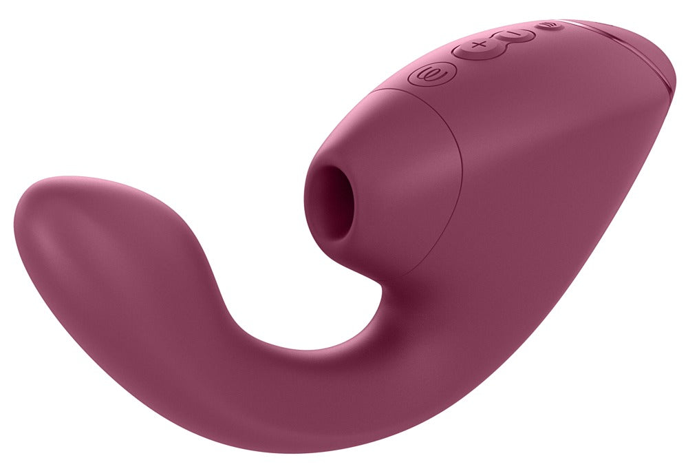 Womanizer Next Duo: succhia clitoride 3D e vibratore per il punto G, Rosso vino, foto 5