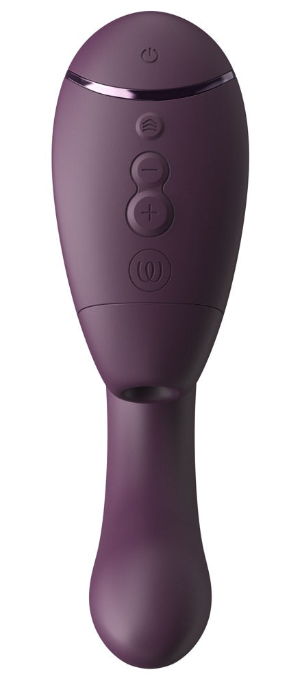 Womanizer Next Duo: succhia clitoride 3D e vibratore per il punto G, Viola scuro, foto 2