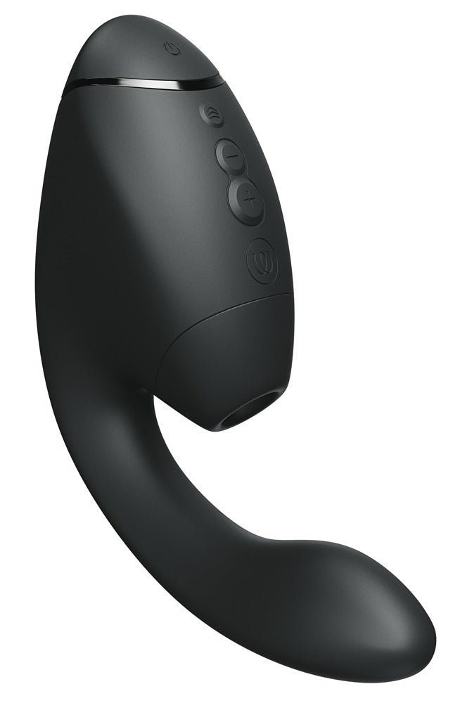 Womanizer Next Duo: succhia clitoride 3D e vibratore per il punto G, Nero, foto 1