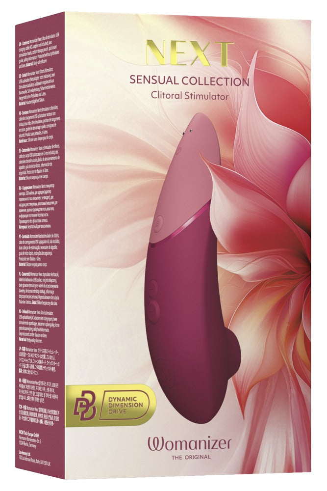 Womanizer Next: succhia clitoride 3D Pleasure Air a 14 livelli, Rosso scuro, foto 3