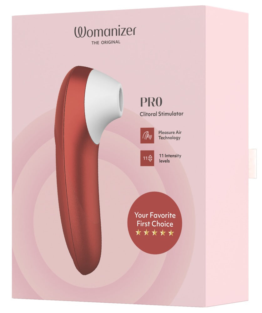 Womanizer Pro: succhia clitoride Pleasure Air a 11 livelli, Rosso, foto 7