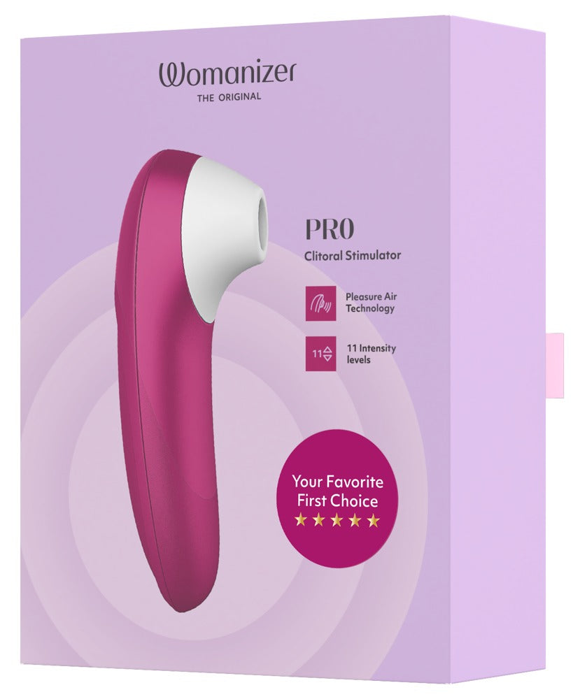 Womanizer Pro: succhia clitoride Pleasure Air a 11 livelli, Fucsia, foto 3