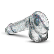 Dildo lungo 6 pollici superficie granulosa glitterata
