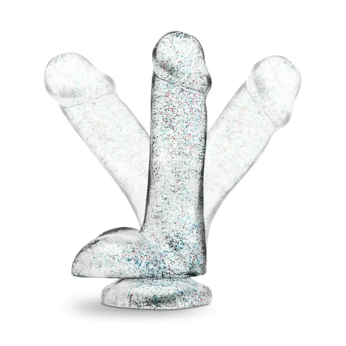 Angolazioni diverse dildo realistico con base piatta