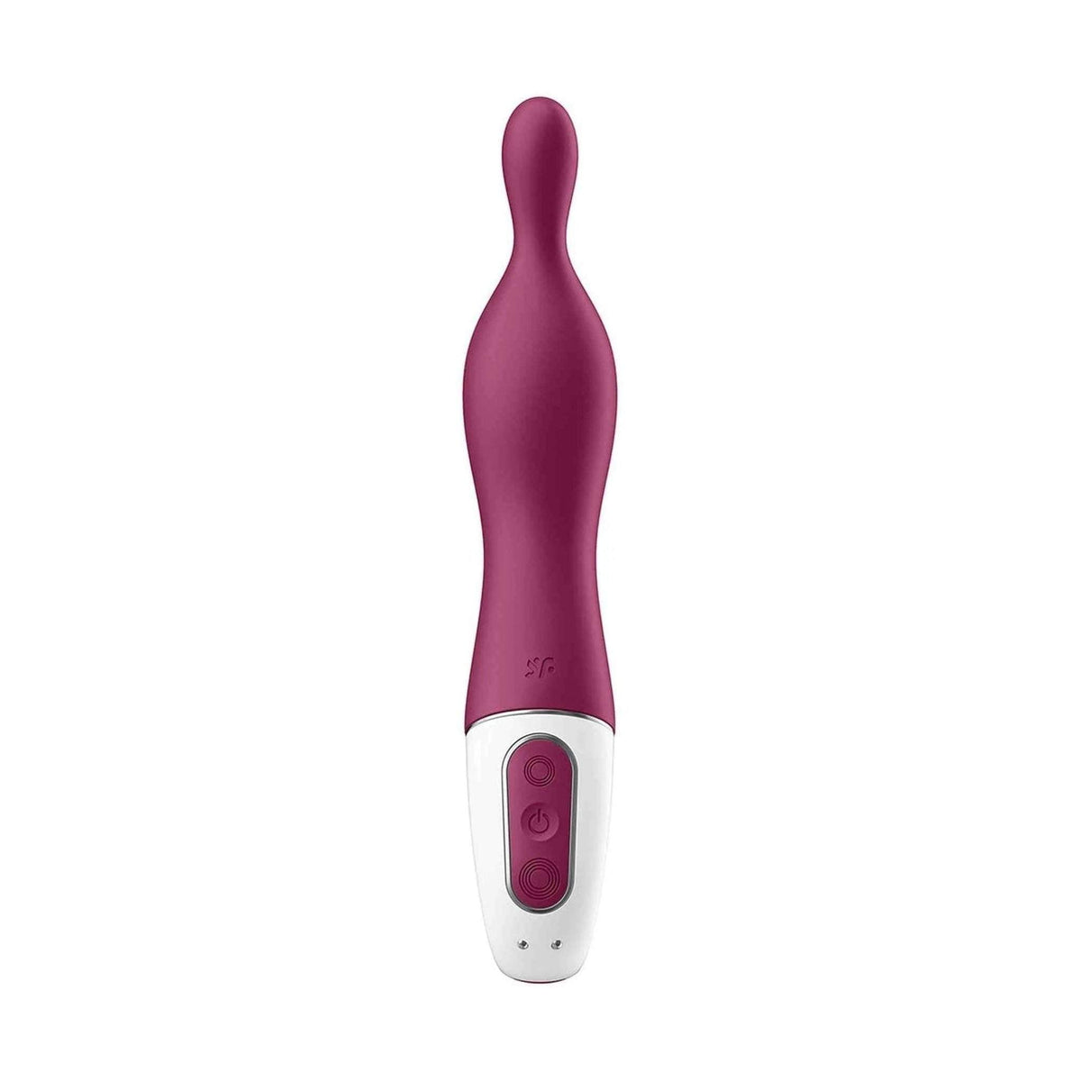 Vibratore Satisfyer A-Mazing 1 vista frontale con punta arrotondata e base comandi