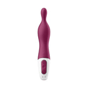 Vibratore Satisfyer A-Mazing 1 vista frontale con punta arrotondata e base comandi
