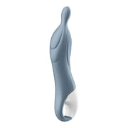 Vibratore punto A grigio chiaro curvilineo con marchi conformità CE e riciclo