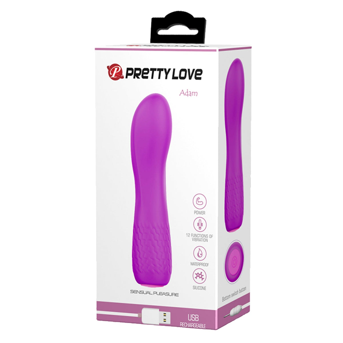 Adalice Vibratore Punto G in Silicone 12 vibrazioni