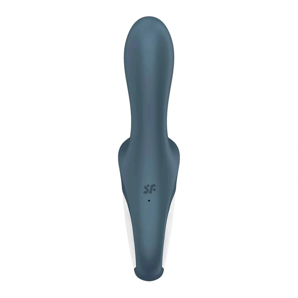 Vibratore anale inflabile Satisfyer Air Pump Booty 2 grigio scuro vista frontale ergonomica