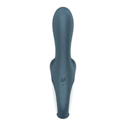 Vibratore anale inflabile Satisfyer Air Pump Booty 2 grigio scuro vista frontale ergonomica