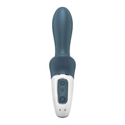 Pulsanti controllo vibratore anale inflabile Satisfyer Air Pump Booty 2 grigio scuro